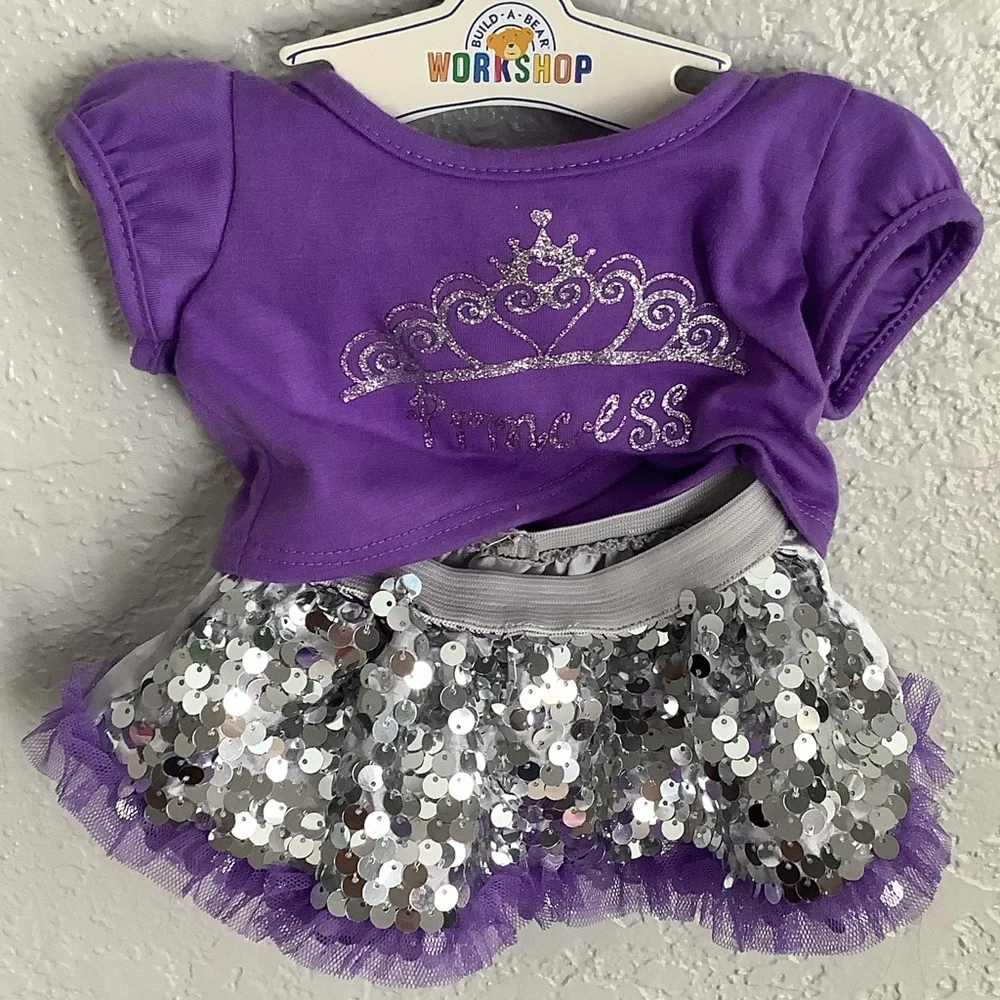 Build-A-Bear Princess Outfit with Purple and Silver - Picture 3 of 6